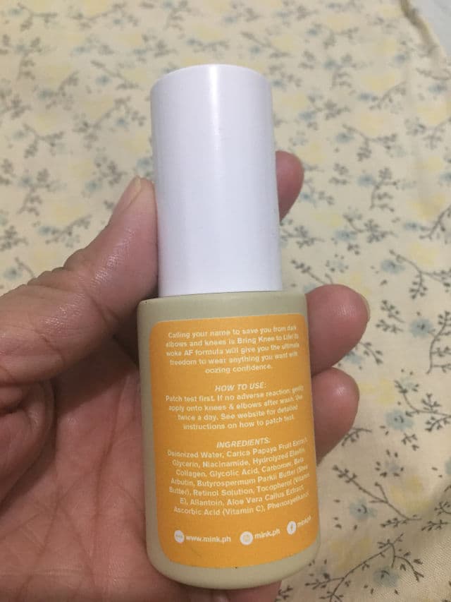 Mink PH Bring Knee to Life Elbow and Knee Serum review photo by RurouniNeko