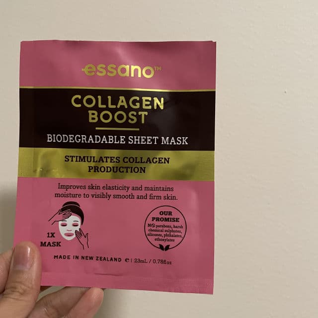 Essano Collagen Boost Biodegradable Sheet Mask review photo by Ruthieandskincare