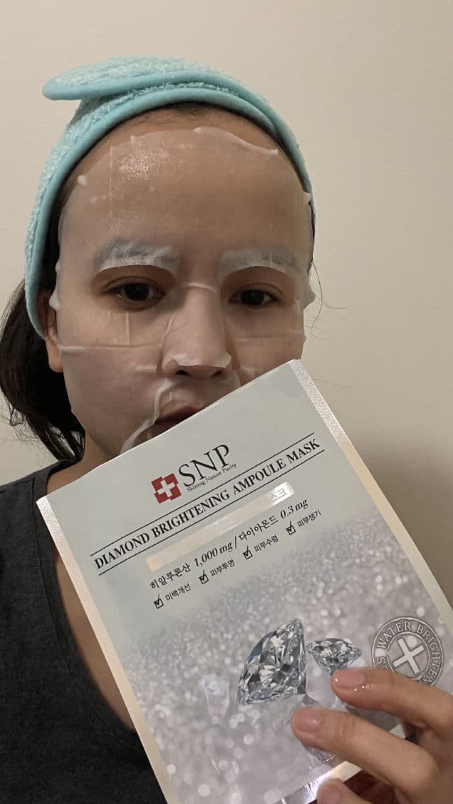 SNP Diamond Brightening Ampoule Mask review photo by Ruthieandskincare