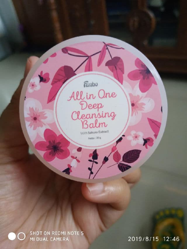 fanbo All In One Deep Cleansing Balm with Sakura Extract review photo by SisSmile