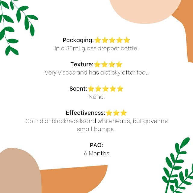 Ruruberry 2% BHA Solution review photo by Samskin