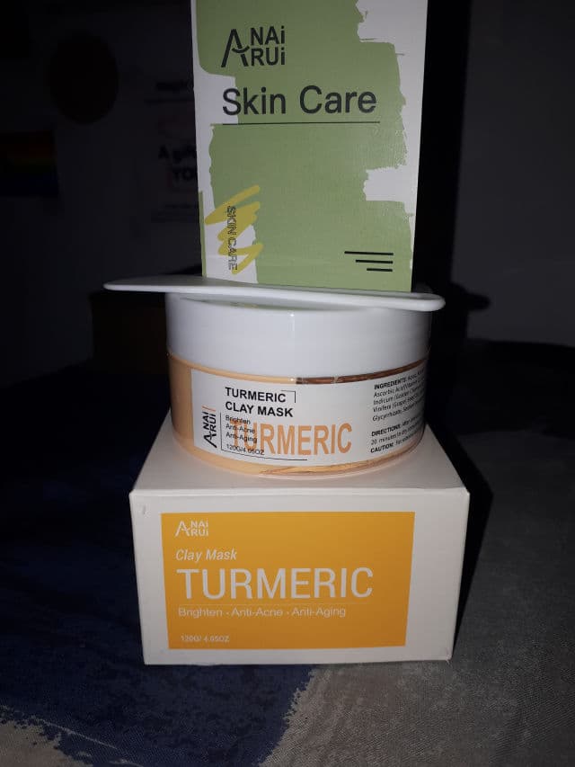 ANAIRUI Skin Care Turmeric Clay Mask review photo by Santinosmomma