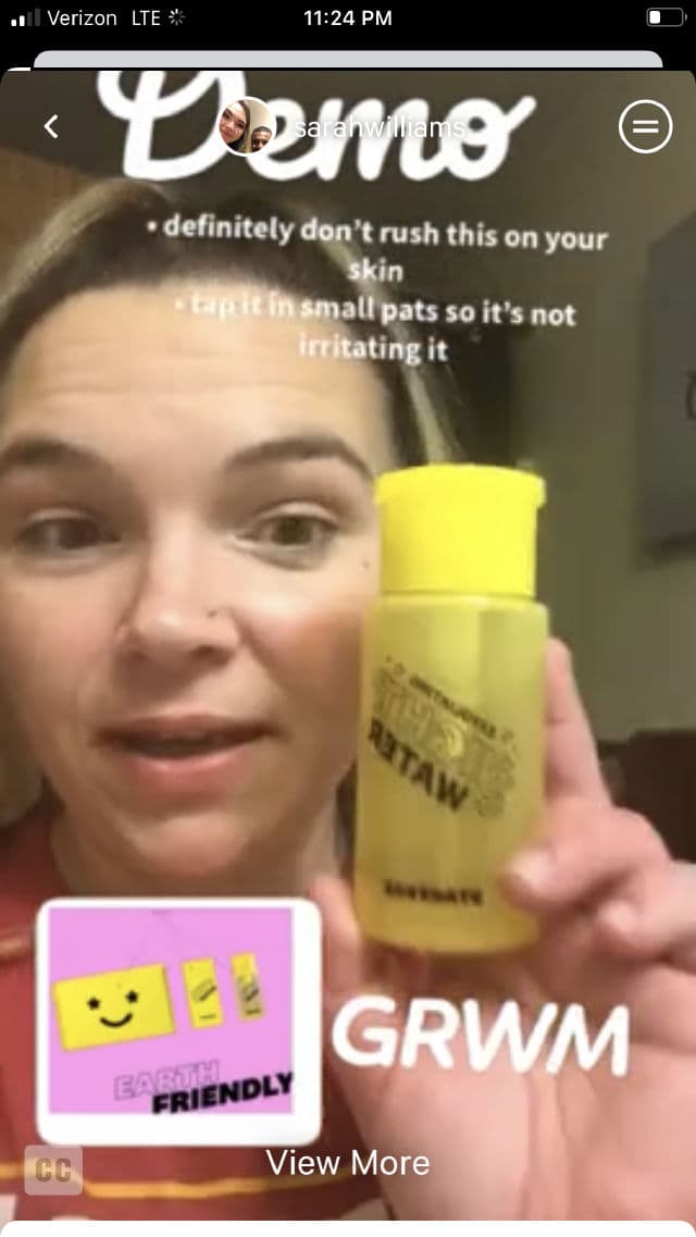 Starface Exfoliating Night Water review photo by Sarahwilliams