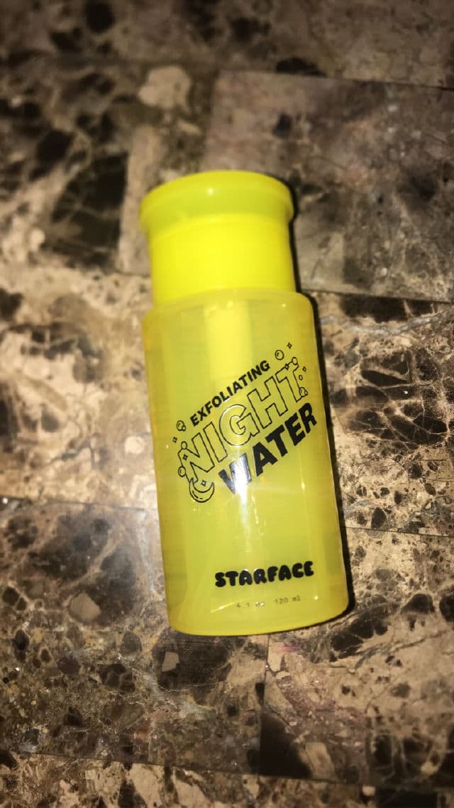 Starface Exfoliating Night Water review photo by Sasmi
