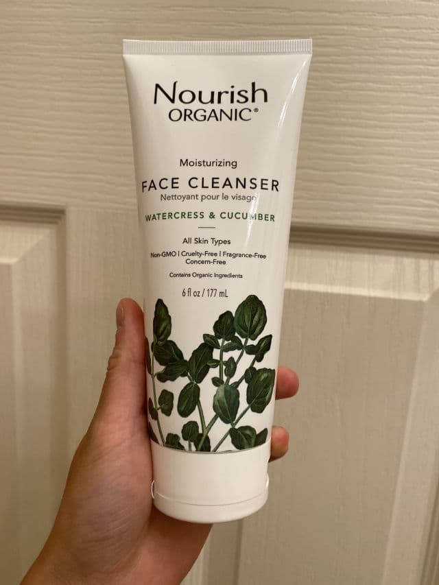 Nourish Organic Moisturizing Cream Face Cleanser, Cucumber + Watercress review photo by SaturdayLychee