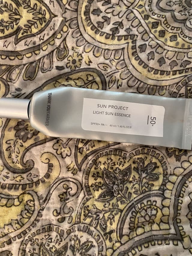 THANK YOU FARMER Sun Project Light Sun Essence SPF50+ PA+++ review photo by Sharonspendstoomuch