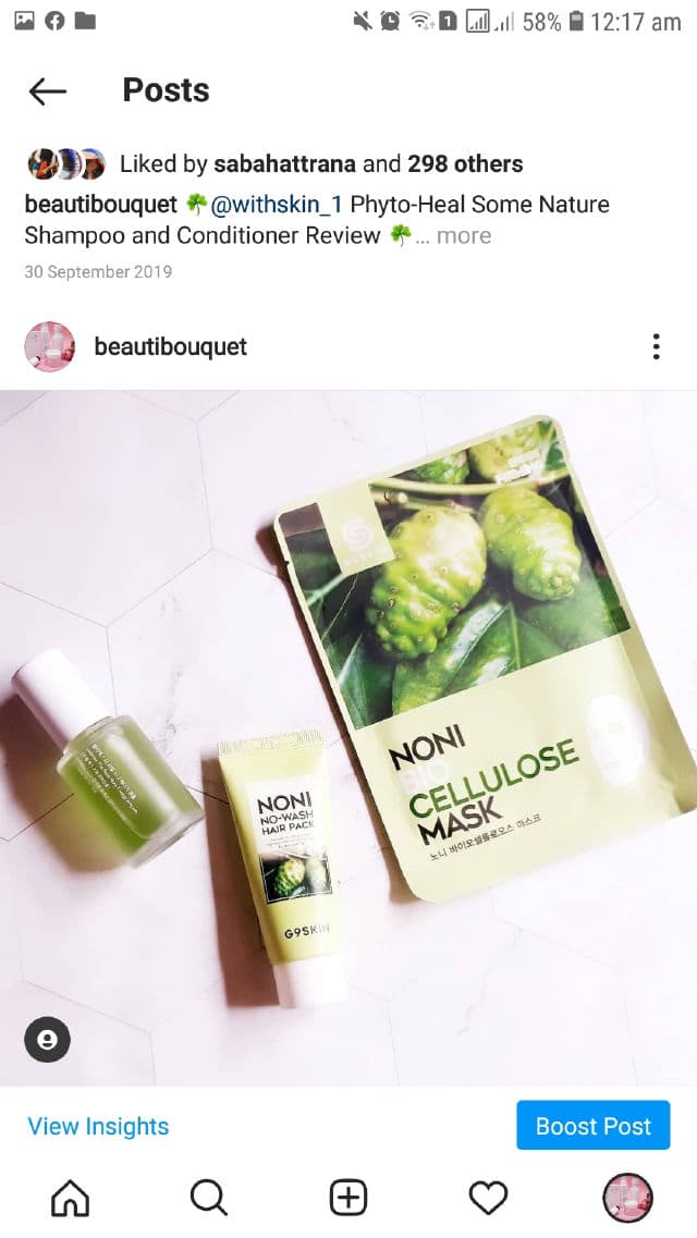 G9 SKIN Noni Biocellulose Mask review photo by Sidd