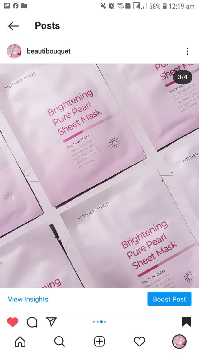Mother Made Brightening Pure Pearl Face Sheet Mask review photo by Sidd