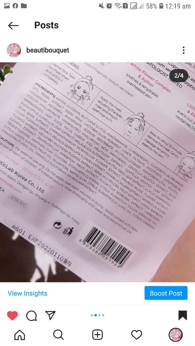 Mother Made Brightening Pure Pearl Face Sheet Mask review photo by Sidd