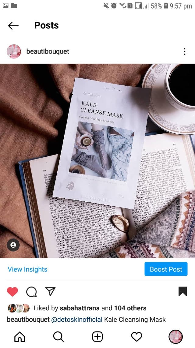 Detoskin Kale Cleanse Mask review photo by Sidd