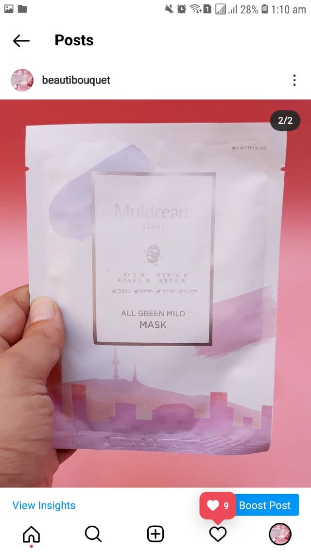 Muldream All Green Mild Mask review photo by Sidd