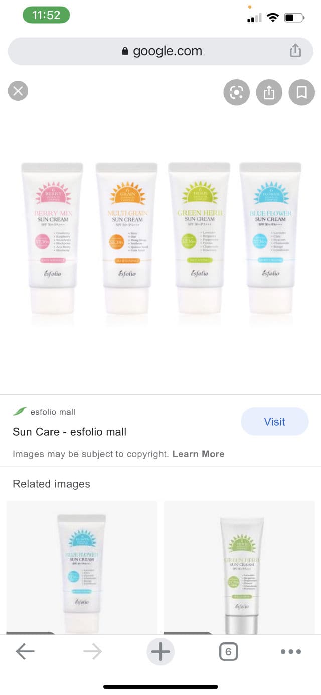 ESFOLIO Blue Flower Sun Cream SPF 50+/PA+++ review photo by Sing