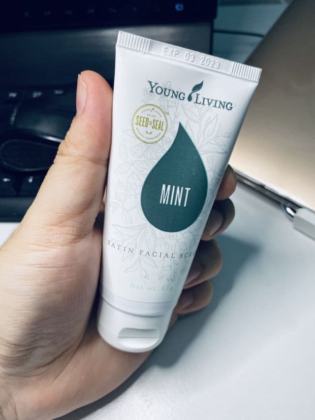 Young Living Satin Facial Scrub Mint review photo by SkinWelz