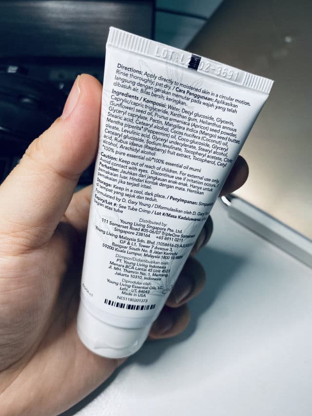 Young Living Satin Facial Scrub Mint review photo by SkinWelz