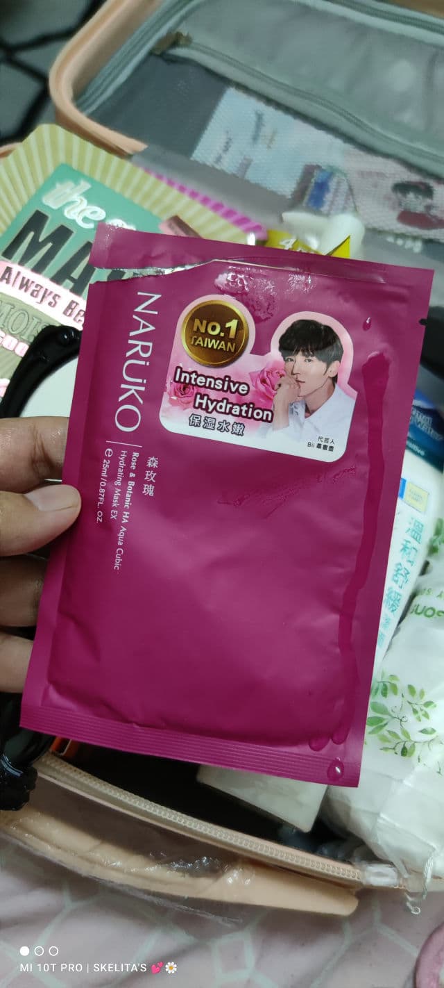 Naruko Rose & Botanic HA Aqua Cubic Hydrating Mask review photo by Skinbyrd