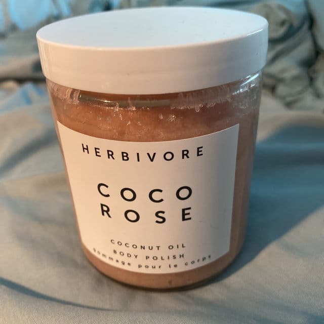 Herbivore Botanicals Coco Rose Exfoliating Body Scrub review photo by SkincareMare