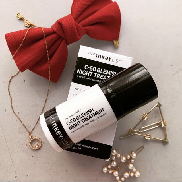 The Inkey List C-50 Blemish Night Treatment review photo by skincarewmae