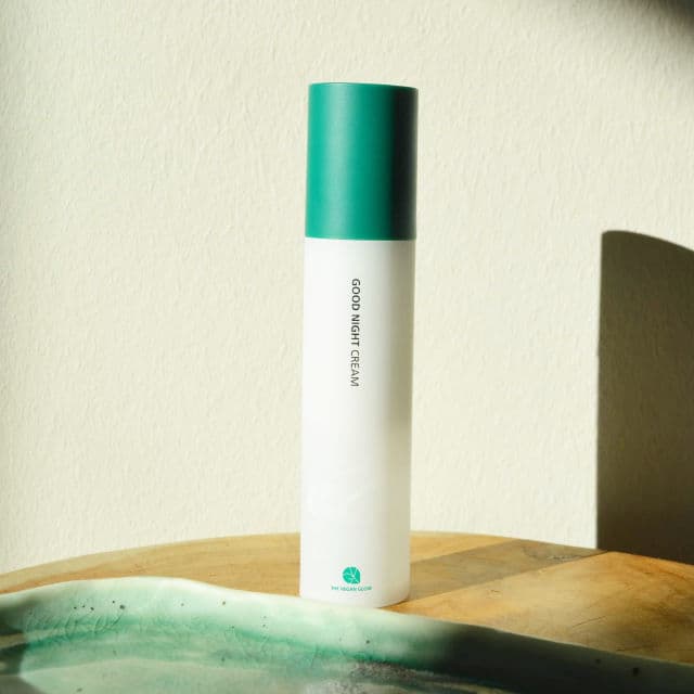 The Vegan Glow Good Night Cream review photo by Skincarecopenhagen