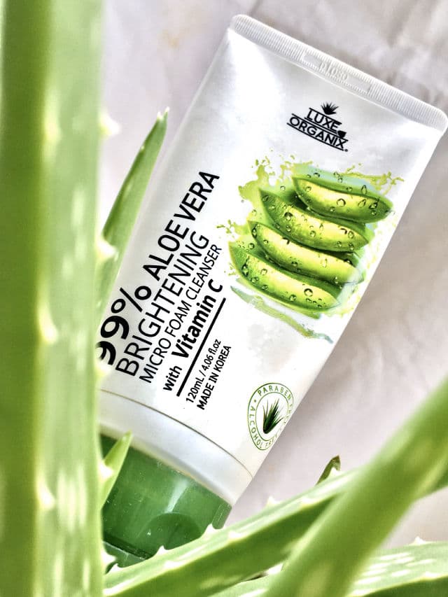 Luxe Organix 99% Aloe Vera Brightening Micro Foam Cleanser with Vitamin C review photo by Skincarejohnkie
