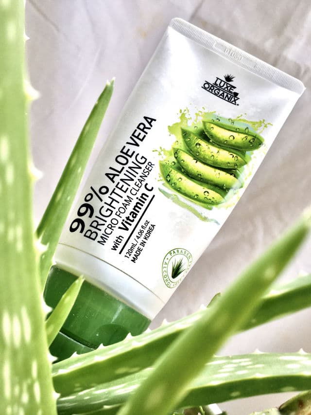 Luxe Organix 99% Aloe Vera Brightening Micro Foam Cleanser with Vitamin C review photo by Skincarejohnkie