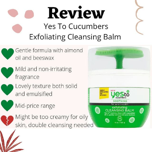 Yes To Cucumbers Exfoliating Cleansing Balm review photo by Skincarekitten