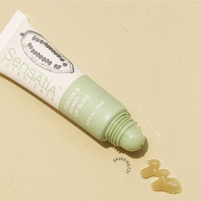 Sensatia Botanicals Cocoa Honey Lip Bliss review photo by Skinprezzi