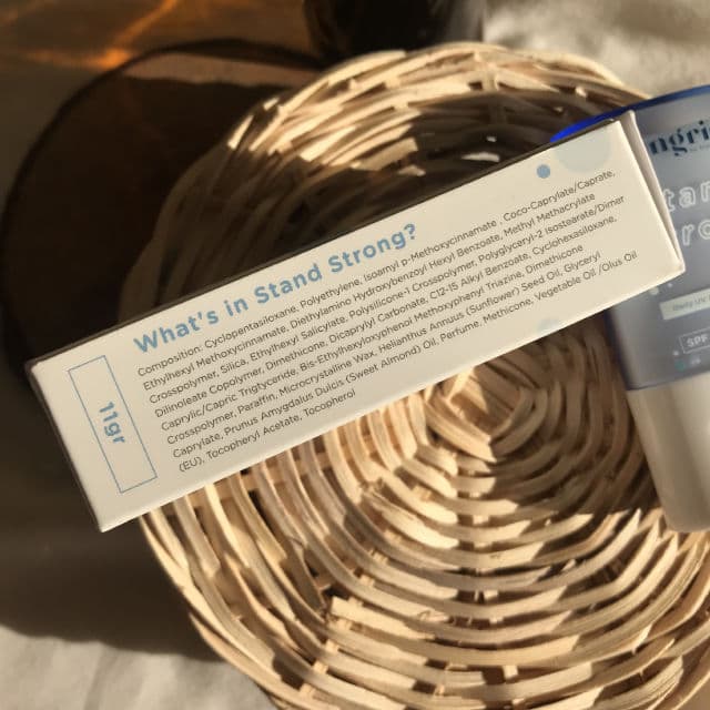 Ingrid Cosmetics Stand Strong Daily UV Sun Protection Stick  review photo by Skinslay