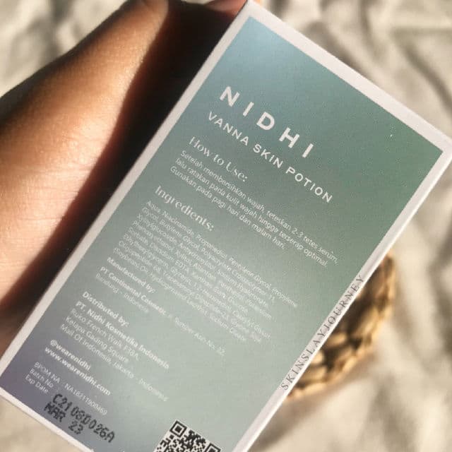 NIDHI Vanna Skin Potion review photo by Skinslay