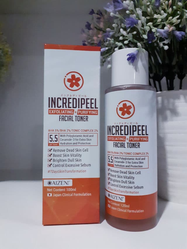 Aizen Incredipeel Exfoliating + Purifying Facial Toner review photo by Slezia