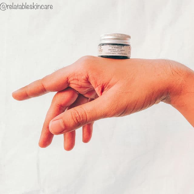 Juicy Chemistry Blood Orange & Rosehip Lip Balm review photo by TAABS