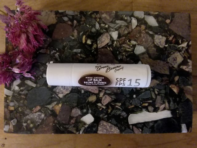 The Green Beaver Company Mineral Sunscreen Lip Balm SPF 15 review photo by TheEpidermian