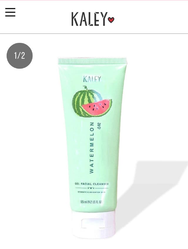 Kaley Skincare Watermelon Gel Cleanser review photo by TessaSilvia