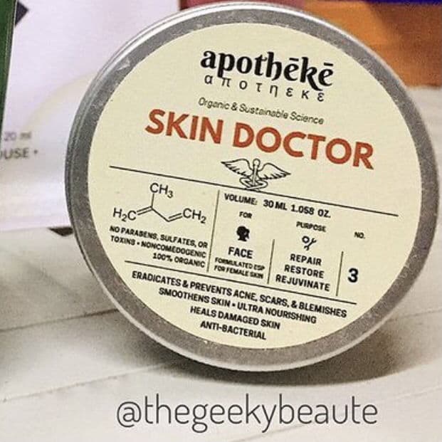 Apotheke Science Skin Doctor for Women review photo by TheGeekyBeaute