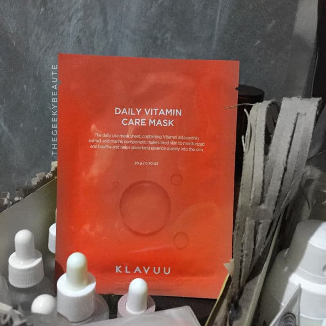 Klavuu Daily Vitamin Care Mask review photo by TheGeekyBeaute