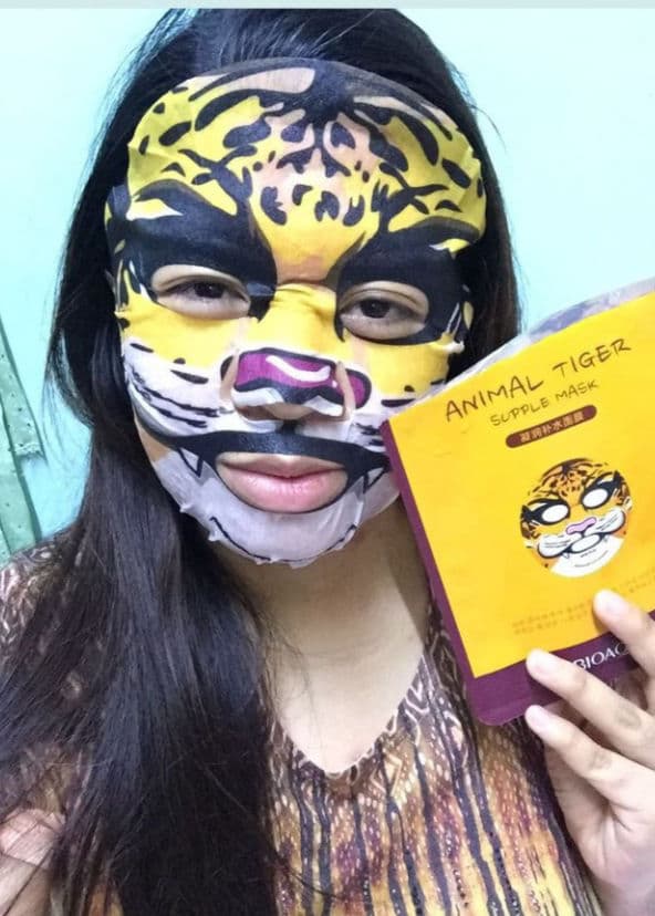 BioAqua Animal Tiger Supple Sheet Mask review photo by TheGeekyBeaute