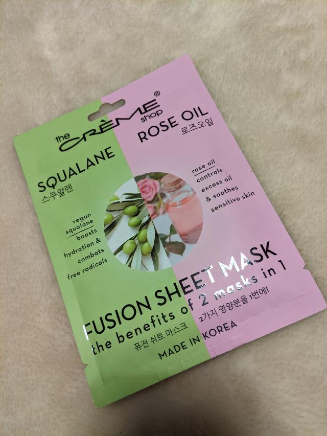 Squalane & Rose Oil Fusion Sheet Mask product review