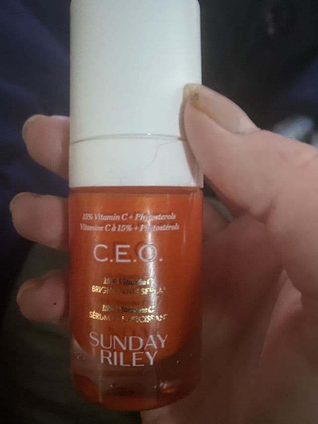Sunday Riley C.E.O 15% Vitamin C Brightening Serum review photo by Theskincarebartender