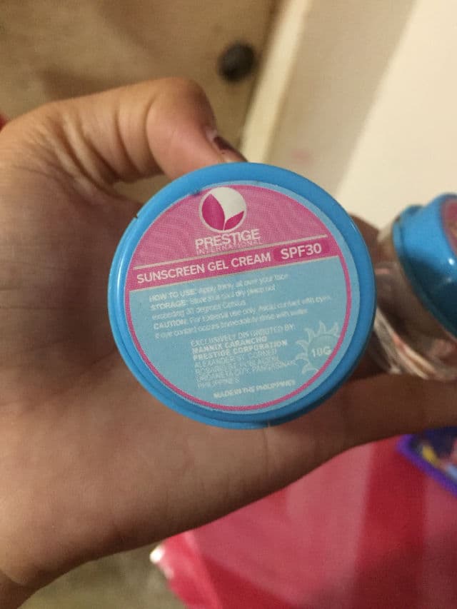 Prestige Sunscreen Gel Cream SPF30 review photo by TinChan