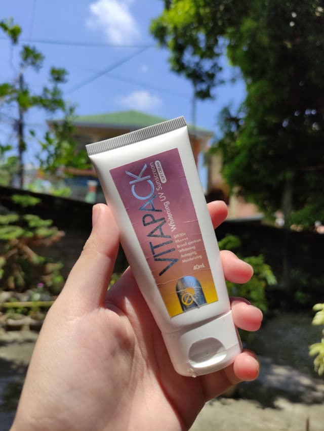 Vitapack Whitening UV Sunscreen SPF50+ PA++++ review photo by Trissss