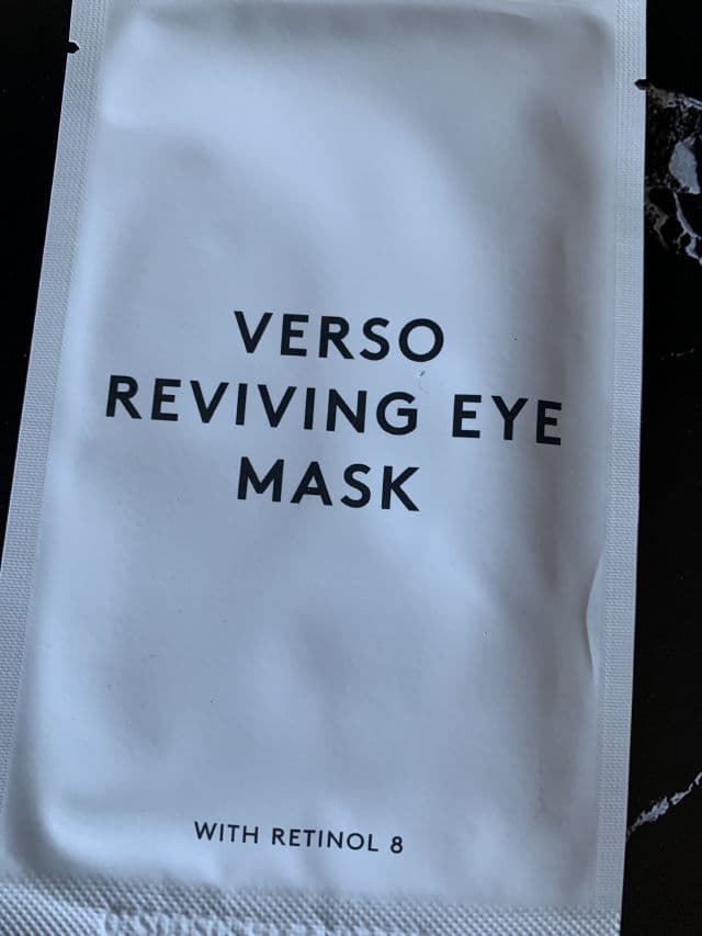 Verso Reviving Eye Mask review photo by Unadon