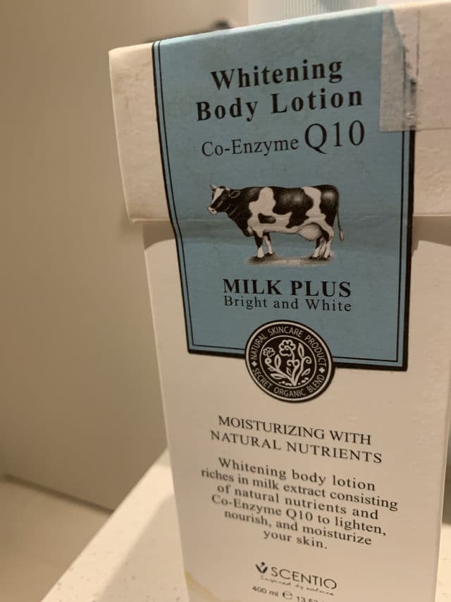 Scentio Milk Plus Whitening Q10 Body Lotion review photo by Unadon