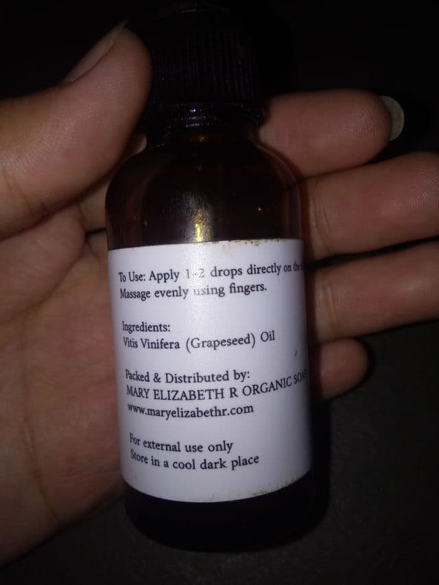 Mary Elizabeth R Grapeseed Oil review photo by Urbadbb