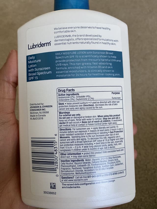 Lubriderm Daily Moisture Lotion SPF 15 review photo by Veracity