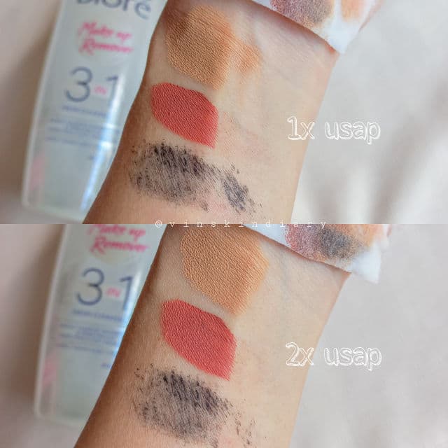 Biore 3 Fusion Milk Cleansing Makeup Remover (Pure Hydration) review photo by vinskindiary