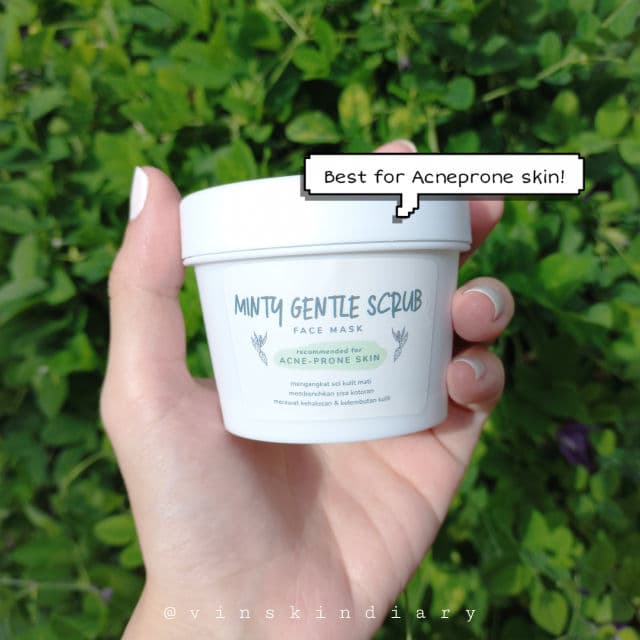 Saturday Looks Minty Gentle Scrub Face Mask review photo by vinskindiary