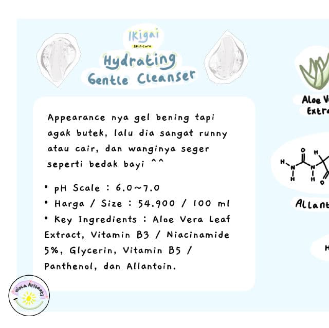 Ikigai Hydrating Gentle Cleanser review photo by Violaa