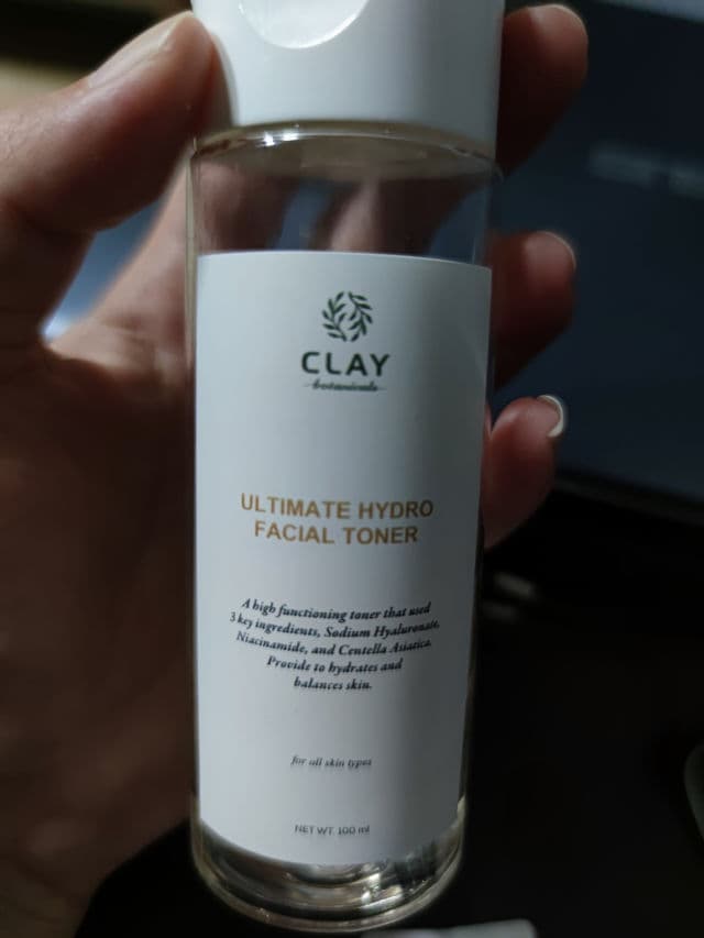 Clay Botanicals Ultimate Hydro Facial Toner review photo by Vleeups