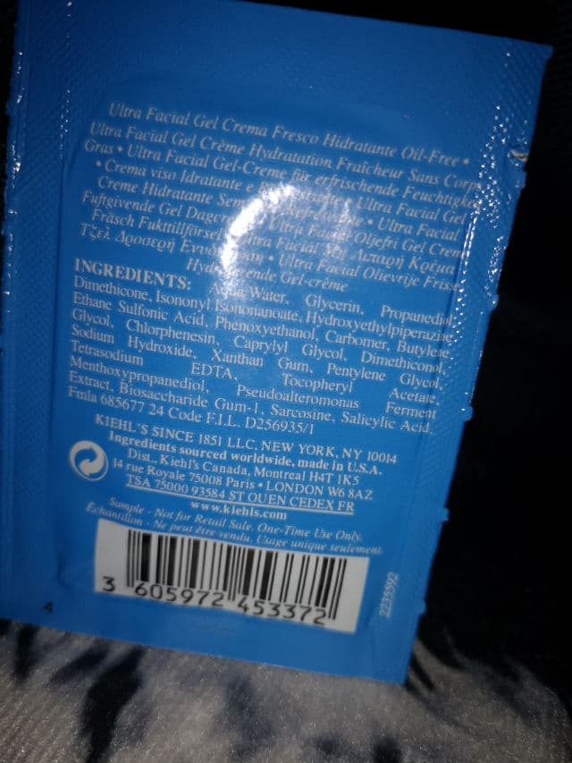 Kiehl's Ultra Facial Oil-Free Gel Cream review photo by SkinSYK
