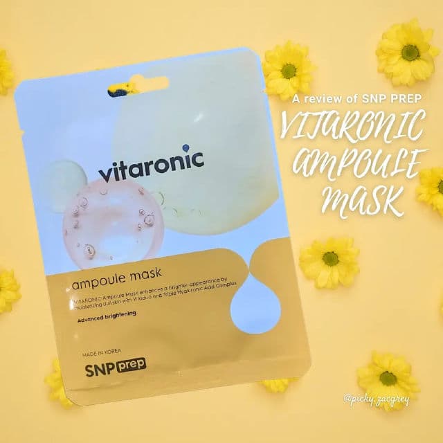SNP Vitaronic Ampoule Sheet Mask review photo by ZacGrey