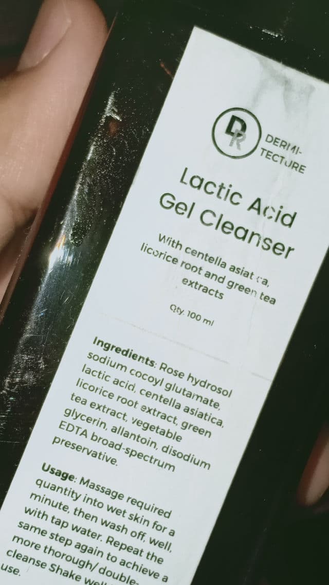 Dermitecture Lactic Acid Gel Cleanser review photo by Marryyam
